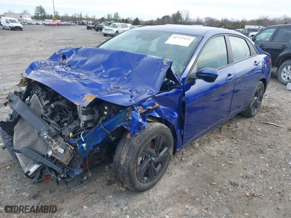 2023 Hyundai Elantra SEL with VIN KMHLM4AG7PU478404, listed as a IAAI auction lot 41737112 with 52,562 mi miles. Bid and sale history available at carsss.com. Image 2.