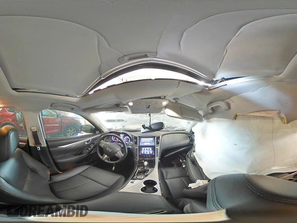 2017 Infiniti Q50 Premium with VIN JN1EV7AR3HM832971, listed as a Copart auction lot 52859155 with 160,070 mi miles and Salvage Title. Bid and sale history available at DreamBid. Image 14.