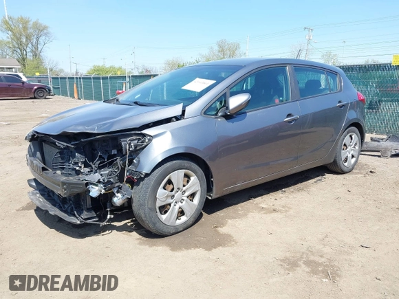 2016 Kia Forte 5-Door LX with VIN KNAFK5A81G5654585, listed as a IAAI auction lot 42103861 with 201,547 mi miles. Bid and sale history available at carsss.com. Image 18.