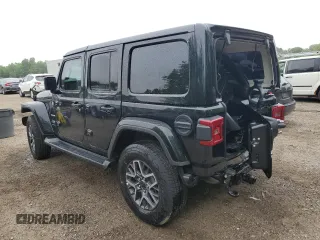 2024 Jeep Wrangler Sahara with VIN 1C4PJXEG5RW345092, listed as a Copart auction lot 59493845 with 669 mi miles and Clean title. Bid and sale history available at DreamBid. Image 2.