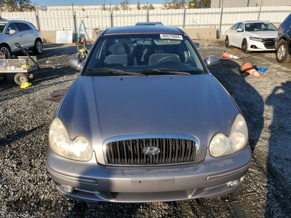 2005 Hyundai Sonata GL with VIN KMHWF25S55A113518, listed as a Copart auction lot 80076884 with 141,257 mi miles and Salvage Title. Bid and sale history available at carsss.com. Image 5.