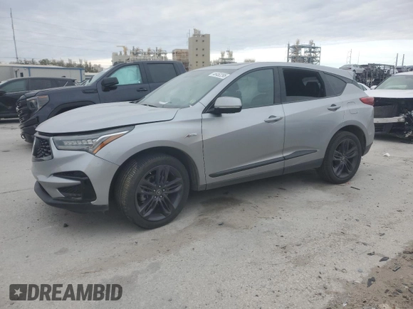 2019 Acura RDX w/A-Spec Pkg with VIN 5J8TC1H6XKL015501, listed as a Copart auction lot 46452295 with 62,276 mi miles and Salvage title. Bid and sale history available at DreamBid. Image 1.