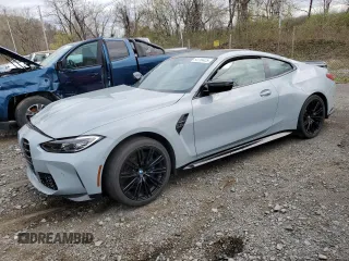 2023 BMW M4 Competition xDrive with VIN WBS43AZ04PCL27746, listed as a Copart auction lot 54118425 with 18,830 mi miles and Salvage Title. Bid and sale history available at carsss.com. Image 1.