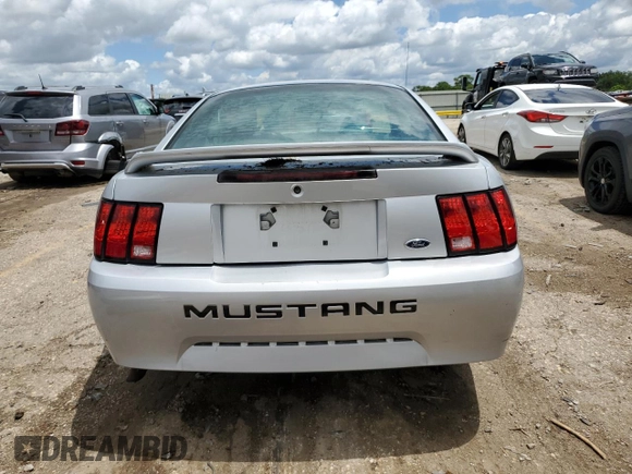 2001 Ford Mustang Standard with VIN 1FAFP40491F135093, listed as a Copart auction lot 59733575 with Not provided miles and Salvage title. Bid and sale history available at DreamBid. Image 6.