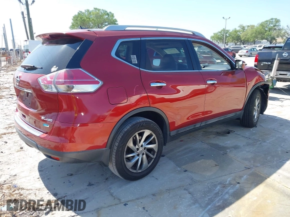 2014 Nissan Rogue S with VIN 5N1AT2MVXEC845291, listed as a IAAI auction lot 41914753 with 121,393 mi miles. Bid and sale history available at carsss.com. Image 4.