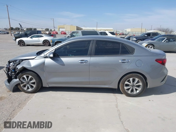 2023 Kia Rio LX with VIN 3KPA24AD3PE592647, listed as a IAAI auction lot 41703960 with 16,480 mi miles. Bid and sale history available at carsss.com. Image 14.