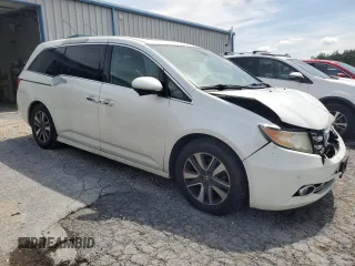 2014 Honda Odyssey Touring with VIN 5FNRL5H94EB080815, listed as a Copart auction lot 65244325 with 153,314 mi miles and Salvage title. Bid and sale history available at DreamBid. Image 4.