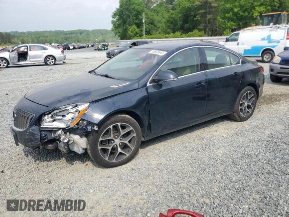 2017 Buick Regal Sport Touring z VIN 2G4GL5EXXH9166547, wystawiony jako Copart lot #53605645 z przebiegiem 123 318 mil mil oraz Szkoda całkowita • Salvage title. Historia ofert i sprzedaży dostępna na DreamBid. Obrazek 1.