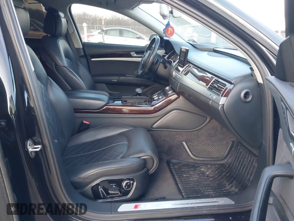 2015 Audi S8 with VIN WAUK2AFD5FN027013, listed as a IAAI auction lot 41456289 with 77,877 mi miles. Bid and sale history available at carsss.com. Image 5.