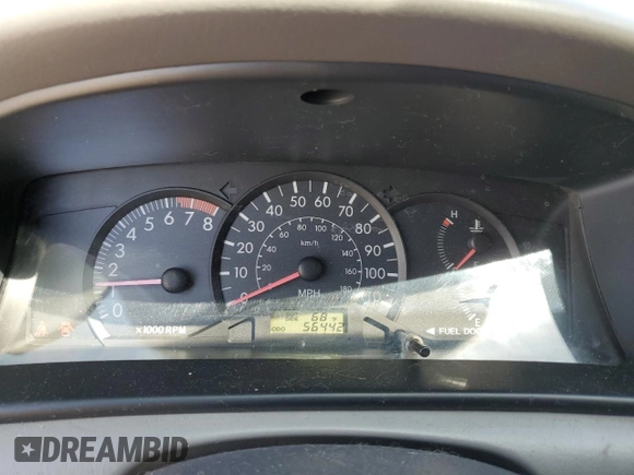 2005 Toyota Corolla CE with VIN 2T1BR32E45C346087, listed as a Copart auction lot 55468275 with 56,442 mi miles and Salvage Title. Bid and sale history available at DreamBid. Image 9.