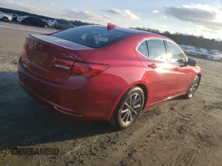 2020 Acura TLX with VIN 19UUB1F32LA015781, listed as a Copart auction lot 80426414 with 39,165 mi miles and Salvage Title. Bid and sale history available at carsss.com. Image 3.