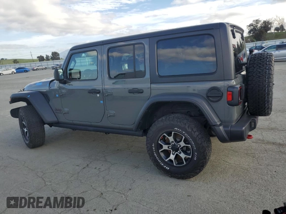 2020 Jeep Wrangler Unlimited Rubicon with VIN 1C4HJXFN9LW156972, listed as a Copart auction lot 50666195 with 13,834 mi miles and Salvage title. Bid and sale history available at DreamBid. Image 2.