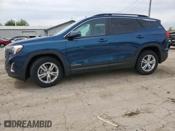 2021 GMC Terrain SLE z VIN 3GKALMEV7ML382158, wystawiony jako Copart lot #55487985 z przebiegiem 55 009 mil mil oraz Szkoda całkowita • Salvage title. Historia ofert i sprzedaży dostępna na DreamBid. Obrazek 1.