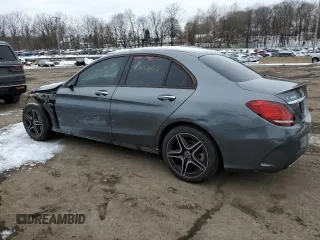 2019 Mercedes-Benz C 300 with VIN WDDWF8EB3KR505178, listed as a Copart auction lot 43122465 with 76,570 mi miles and Salvage title. Bid and sale history available at DreamBid. Image 2.