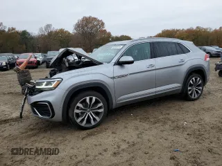 2022 Volkswagen Atlas SEL Premium R-Line with VIN 1V2FE2CA8NC205856, listed as a Copart auction lot 83979724 with 66,060 mi miles and Salvage title. Bid and sale history available at DreamBid. Image 1.