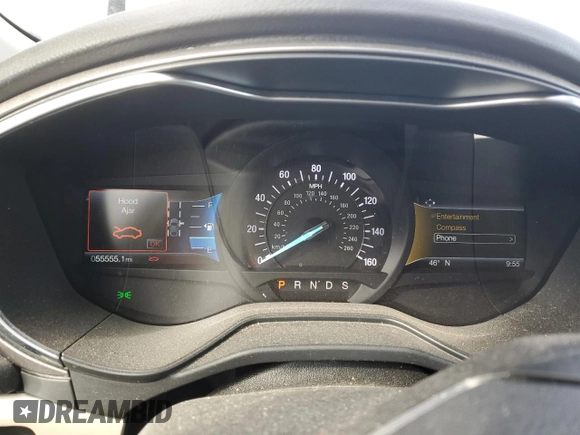 2020 Ford Fusion SE with VIN 3FA6P0T99LR261024, listed as a Copart auction lot 52929595 with 55,555 mi miles and Non repairable. Bid and sale history available at DreamBid. Image 9.