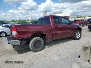 2022 Ram 1500 Big Horn с VIN 1C6SRFBT0NN468742, выставлен на аукционе Copart как лот 55498705 с пробегом 63 292 миль миль и Списание • Salvage title. История ставок и продаж доступна на DreamBid. Изображение 3.