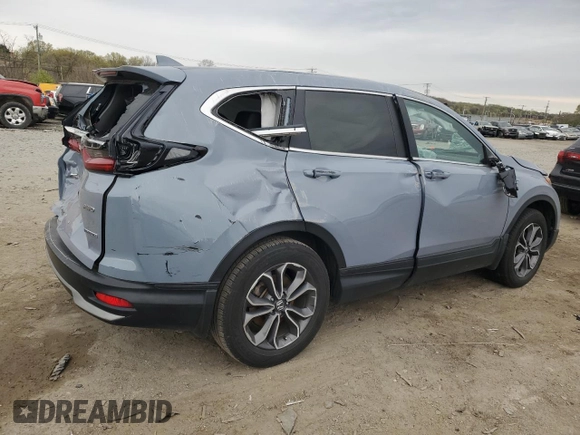 2022 Honda CR-V EX-L with VIN 5J6RT6H85NL005805, listed as a Copart auction lot 52603345 with 164,362 mi miles and Salvage Title. Bid and sale history available at DreamBid. Image 3.