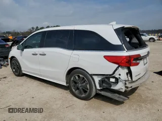 2024 Honda Odyssey Elite with VIN 5FNRL6H98RB021987, listed as a Copart auction lot 47383245 with 17,806 mi miles and Salvage Title. Bid and sale history available at carsss.com. Image 2.