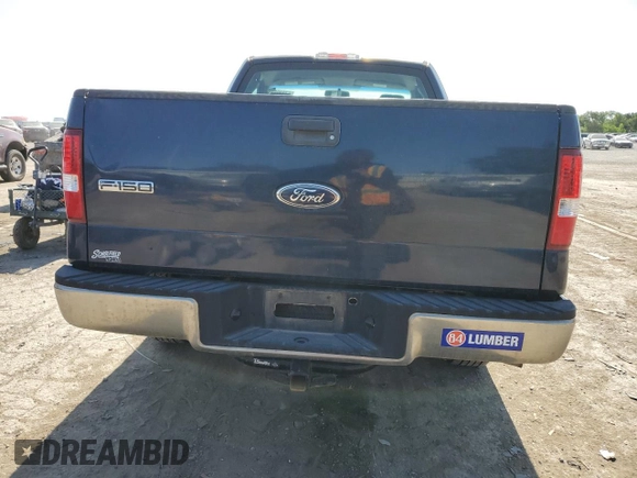 2005 Ford F-150 XL with VIN 1FTRF12W85NB33192, listed as a Copart auction lot 57240225 with 104,331 mi miles and Salvage title. Bid and sale history available at DreamBid. Image 6.