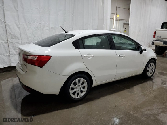2012 Kia Rio LX with VIN KNADM4A30C6061014, listed as a Copart auction lot 50770005 with 91,472 mi miles and Salvage Title. Bid and sale history available at carsss.com. Image 3.