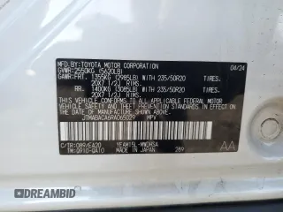 2024 Toyota bZ4X XLE with VIN JTMABACA6RA065029, listed as a Copart auction lot 43008655 with 15,489 mi miles and Salvage Title. Bid and sale history available at DreamBid. Image 16.