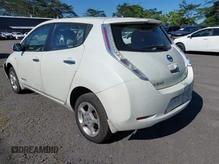 2012 Nissan LEAF SL with VIN JN1AZ0CP7CT024532, listed as a IAAI auction lot 41570127 with 1 mi miles. Bid and sale history available at carsss.com. Image 3.