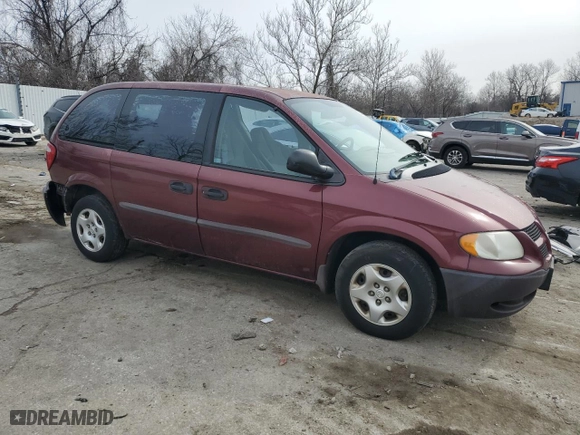 2002 Dodge Caravan SE with VIN 1B4GP253X2B594853, listed as a Copart auction lot 44362465 with 178,440 mi miles and Salvage Title. Bid and sale history available at carsss.com. Image 4.