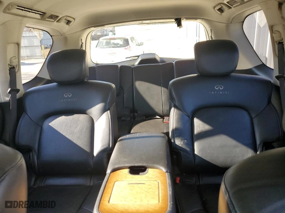 2014 Infiniti QX80 with VIN JN8AZ2NF2E9555171, listed as a Copart auction lot 87826995 with 239668 miles and Salvage Title. Bid and sale history available at carsss.com. Image 10.
