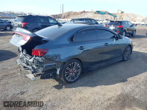 2024 Kia Forte GT with VIN 3KPF44AC1RE749053, listed as a IAAI auction lot 41897125 with 18,999 mi miles and . Bid and sale history available at carsss.com. Image 4.