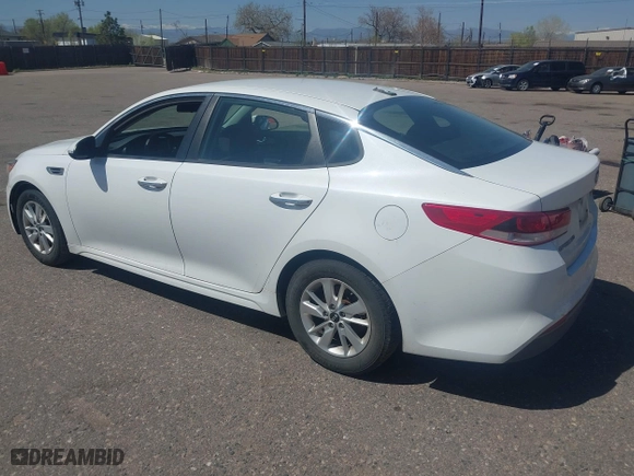 2016 Kia Optima LX with VIN 5XXGT4L37GG043391, listed as a IAAI auction lot 42029630 with 108,511 mi miles. Bid and sale history available at carsss.com. Image 3.