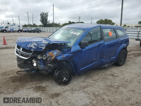2015 Dodge Journey American Value Pkg with VIN 3C4PDCAB6FT599910, listed as a Copart auction lot 79610384 with 0 mi miles and Salvage Title. Bid and sale history available at carsss.com. Image 1.