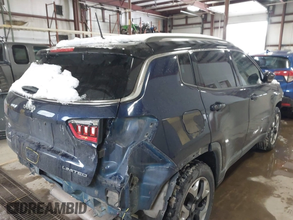 2017 Jeep Compass Limited z VIN 3C4NJDCB7HT679559, wystawiony jako IAAI lot #41628546 z przebiegiem 106 704 mil mil oraz . Historia ofert i sprzedaży dostępna na DreamBid. Obrazek 4.