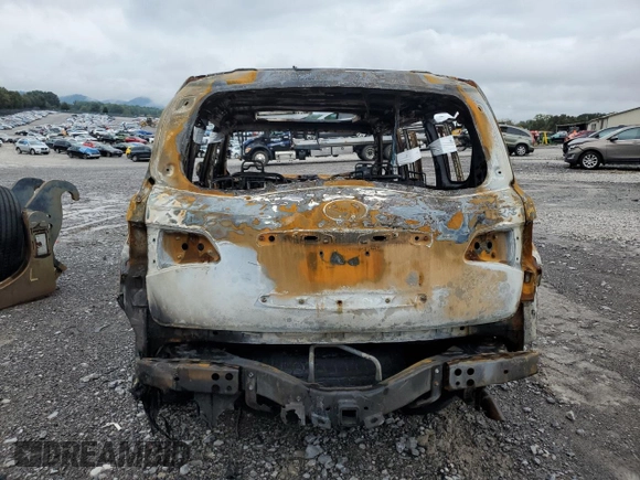2011 Infiniti QX56 7-passenger with VIN JN8AZ2NF0B9501430, listed as a Copart auction lot 73042044 with 0 mi miles and Salvage Title. Bid and sale history available at carsss.com. Image 6.