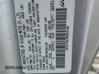 2017 Infiniti Q60 Sport with VIN JN1EV7EK7HM363168, listed as a Copart auction lot 54849725 with 91,528 mi miles and Salvage Title. Bid and sale history available at DreamBid. Image 12.