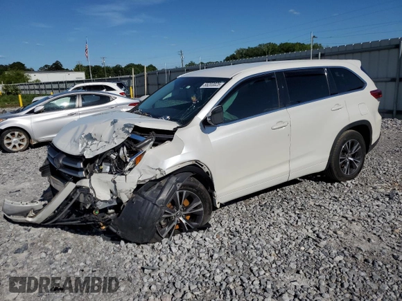 2018 Toyota Highlander LE with VIN 5TDZARFH4JS033748, listed as a Copart auction lot 55203825 with Not provided miles and Salvage title. Bid and sale history available at DreamBid. Image 1.