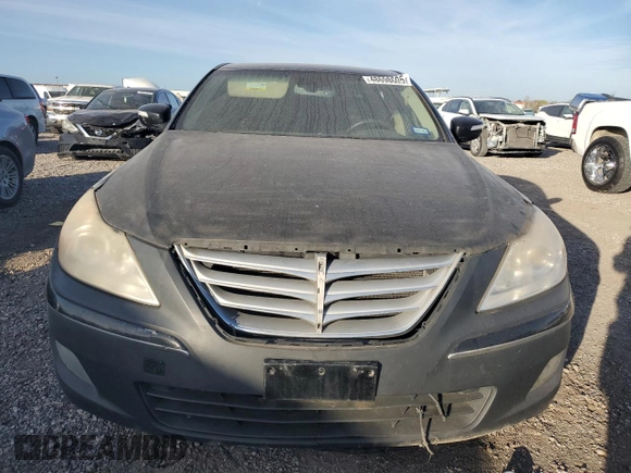 2009 Hyundai Genesis with VIN KMHGC46E69U029097, listed as a Copart auction lot 48698605 with 217,263 mi miles and Salvage Title. Bid and sale history available at DreamBid. Image 5.