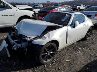 2019 Mazda MX-5 Miata RF Grand Touring with VIN JM1NDAM75K0305858, listed as a Copart auction lot 84546484 with 0 mi miles and Salvage Title. Bid and sale history available at carsss.com. Image 1.