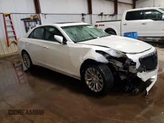2018 Cadillac CTS Sedan Luxury AWD with VIN 1G6AX5SX6J0142851, listed as a Copart auction lot 53814185 with 53,747 mi miles and Salvage Title. Bid and sale history available at carsss.com. Image 4.