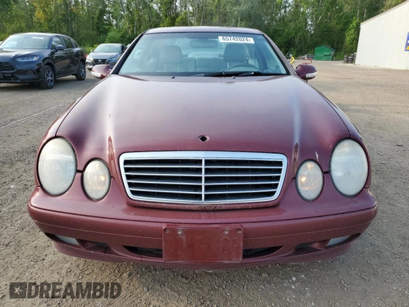 2000 Mercedes-Benz CLK 320/430 with VIN WDBLJ65G9YF120499, listed as a Copart auction lot 65742024 with 223,013 mi miles and Clean Title. Bid and sale history available at DreamBid. Image 5.