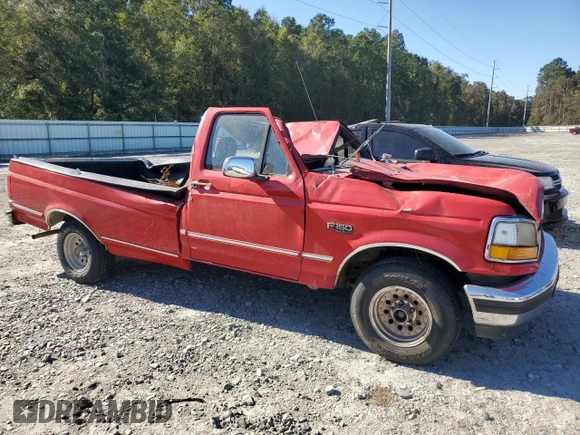 1993 Ford F-150 with VIN 1FTEF15N9PNA64694, listed as a Copart auction lot 75443244 with 0 mi miles and Non Repairable. Bid and sale history available at carsss.com. Image 4.
