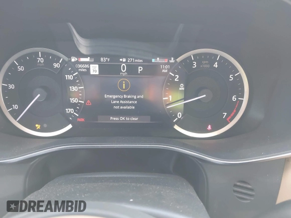 2023 Jaguar F-Pace S with VIN SADCJ2EXXPA710544, listed as a IAAI auction lot 41176020 with 36,686 mi miles and . Bid and sale history available at DreamBid. Image 7.