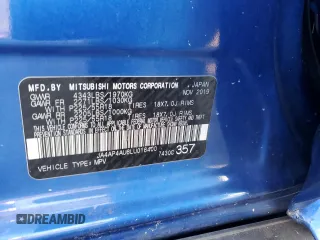 2020 Mitsubishi Outlander Sport SE 2.0 with VIN JA4AP4AU6LU016400, listed as a Copart auction lot 47006445 with 69,793 mi miles and Salvage Title. Bid and sale history available at carsss.com. Image 15.