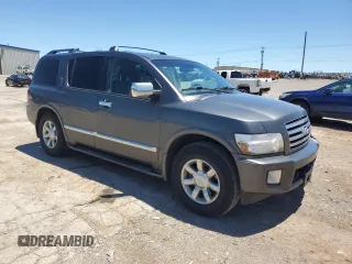 2006 Infiniti QX56 with VIN 5N3AA08C86N814864, listed as a Copart auction lot 57924084 with 120,210 mi miles and Salvage Title. Bid and sale history available at carsss.com. Image 4.