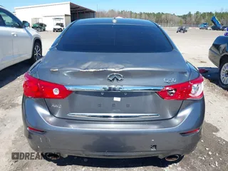 2015 Infiniti Q50 with VIN JN1BV7AR2FM423781, listed as a IAAI auction lot 41803765 with 72,623 mi miles. Bid and sale history available at carsss.com. Image 16.