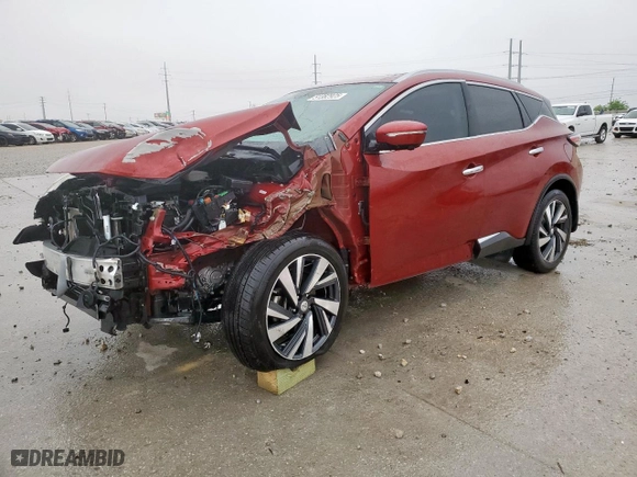 2015 Nissan Murano SL with VIN 5N1AZ2MG1FN277423, listed as a Copart auction lot 51382925 with 73,919 mi miles and Salvage Title. Bid and sale history available at carsss.com. Image 1.