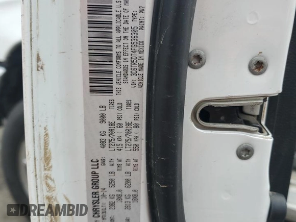 2015 Ram 2500 SLT with VIN 3C6TR5DT4FG536305, listed as a Copart auction lot 52487175 with 174,040 mi miles and Salvage Title. Bid and sale history available at carsss.com. Image 13.