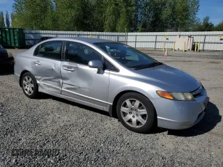 2008 Honda Civic LX with VIN 2HGFA16508H340628, listed as a Copart auction lot 55938535 with 168,922 mi miles and Salvage Title. Bid and sale history available at DreamBid. Image 4.
