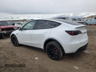 2024 Tesla Model Y Long Range with VIN 7SAYGAEE1RF061318, listed as a Copart auction lot 81142444 with 3,249 mi miles and Salvage Title. Bid and sale history available at DreamBid. Image 2.