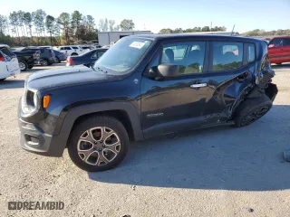 2018 Jeep Renegade Upland Edition with VIN ZACCJBAB6JPH02437, listed as a Copart auction lot 82538594 with 168,361 mi miles and Salvage Title. Bid and sale history available at carsss.com. Image 1.